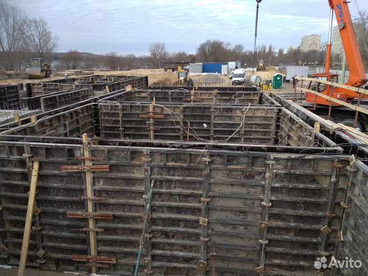 Опалубка стен, перекрытий, колонн