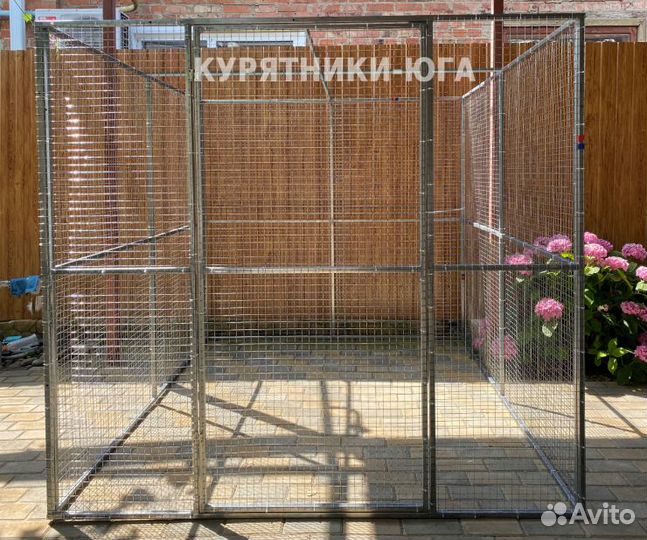 Выгул для птицы (вольер для кур, курятник из сетки