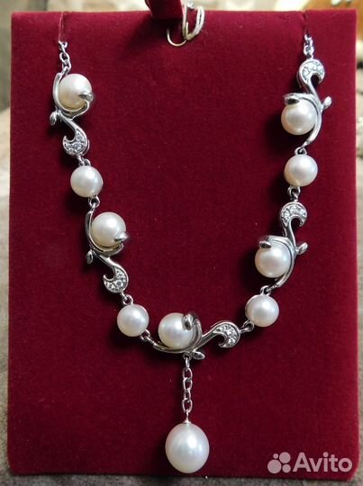 Серебряное колье 925 пробы