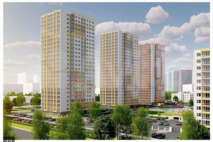 3-к. квартира, 60,4 м², 11/25 эт.