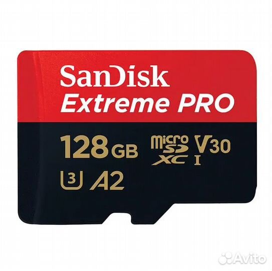 Карта MicroSD SanDisk Extreme Pro 128 Гб, U3 A2