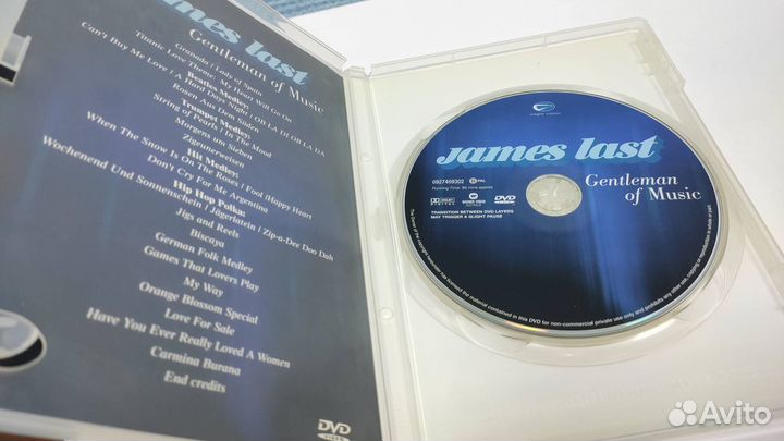 DVD video disc-James Last-Live-Gentleman of Music