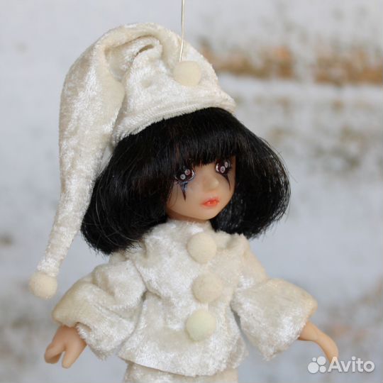 Ёлочная игрушка ручной работы Пьеро