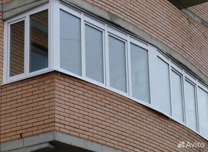 Остекление балконов и лоджий под ключ D0075