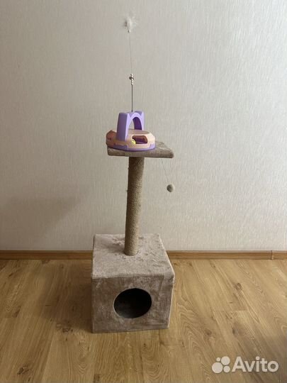 Когтеточка домик для кошки бу