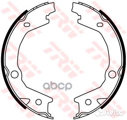 Колодки тормозные стояночного тормоза GS8747 TRW