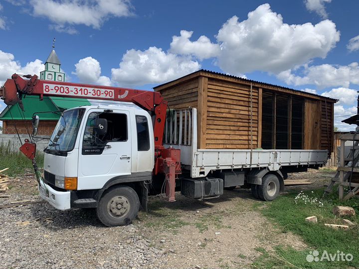 Кран манипулятор, грузоперевозки, люлька