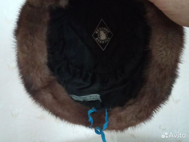 Норковая шапка мужская