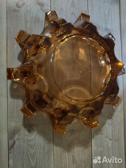 Пепельница цветное стекло СССР