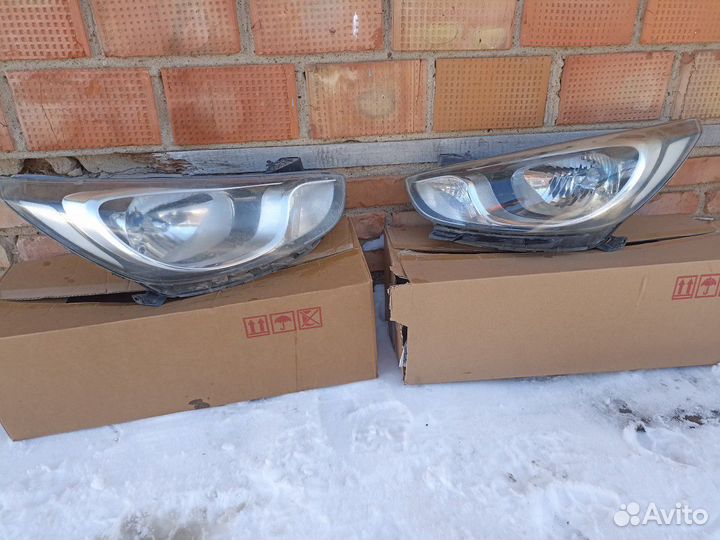 Фары на hyundai solaris