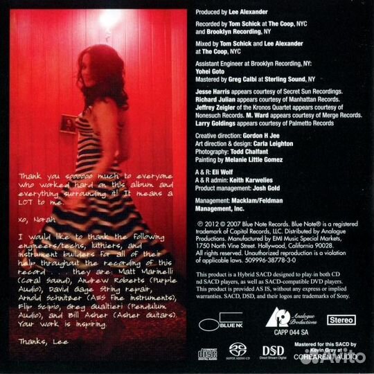 Norah Jones - Not Too Late (Limited Edition) (1 CD