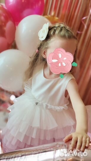 Нарядное платье для девочки 104
