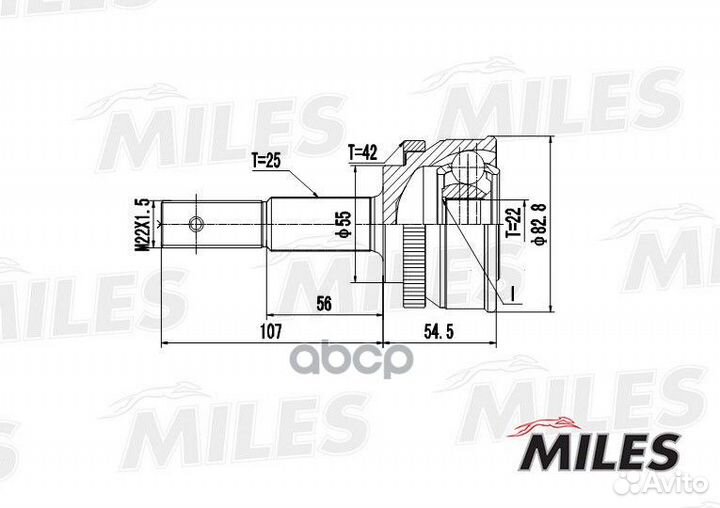 ШРУС nissan almera N15/sunny N14 1.4-2.0D 90-00