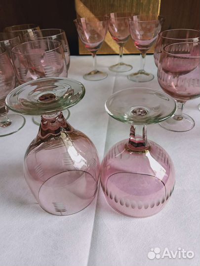 Наборы рюмок стекло СССР, винтаж