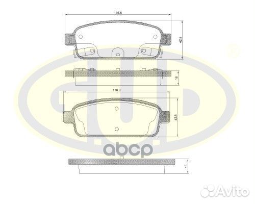 Колодки тормозные chevrolet cruze 09/orlando 1