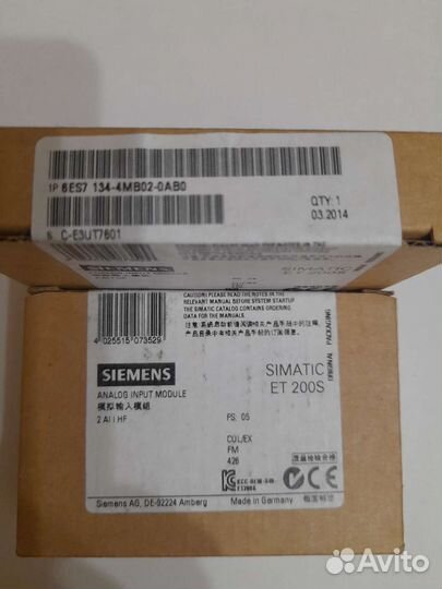 Модули Siemens ет 200 S 6ES7 134 4NB51-oabo