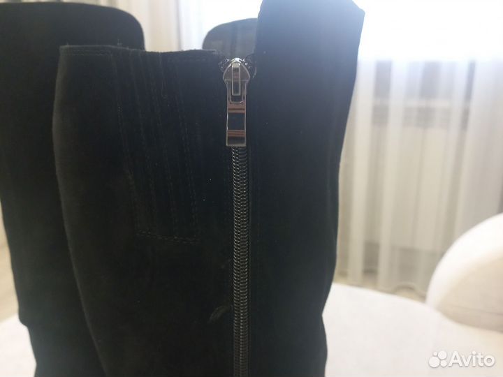 Сапоги замша демисезонные 39