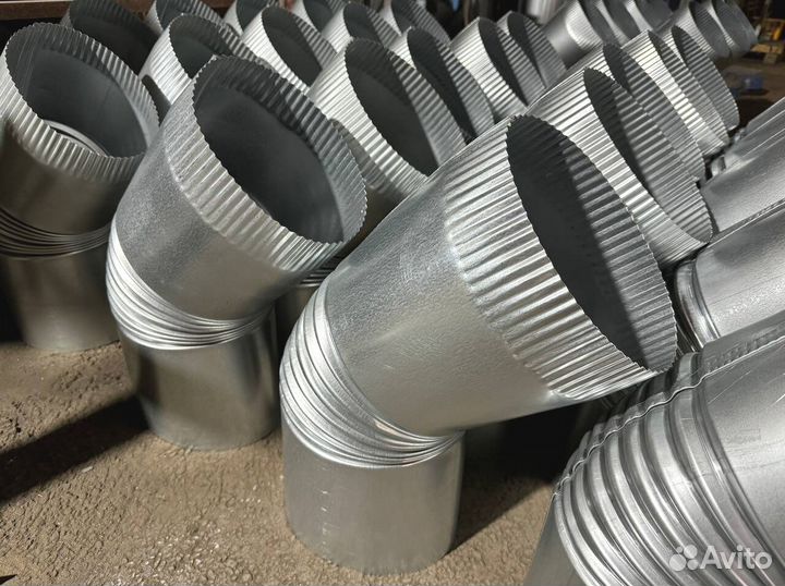 Колено оцинкованное водосточное 180