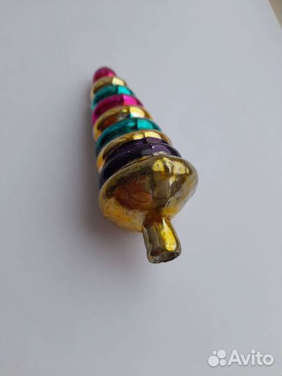 Елочная стеклянная игрушка СССР 