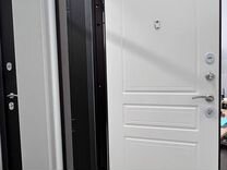 Дверь металлическая коричневая 860 правая