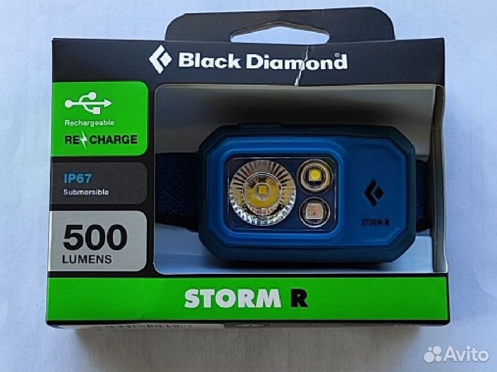 Налобный фонарь Black Diamond Storm 500-R синий
