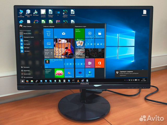 Хороший IPS монитор Philips 22 дюйма купить в Москве | Электроника | Авито