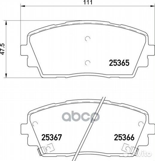 Колодки тормозные дисковые перед NP6065 NIS
