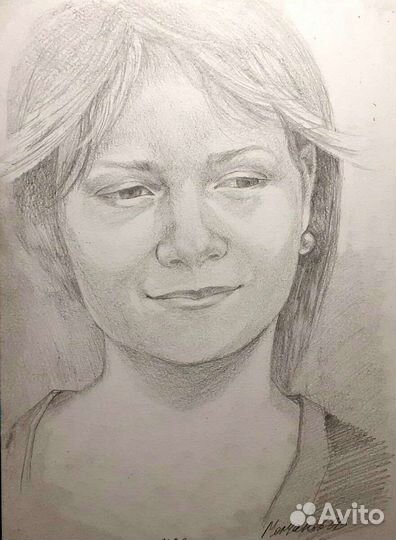Портрет по фото карандашом