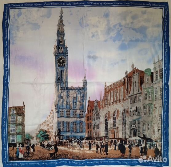 Платок натуральный Китайский шелк Лондон новый