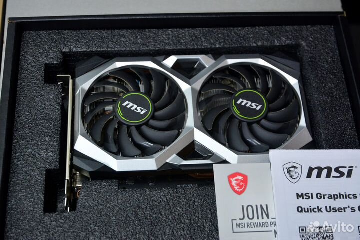 Видеокарта MSI GeForce GTX 1660 super ventus XS OC