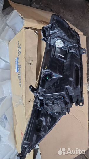 Передние фары hyndai solaris 2014