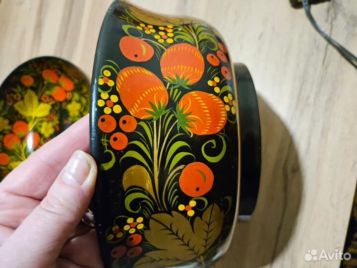 Салатники деревянные хохлома