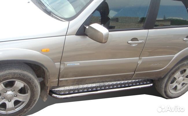 Пороги с накладным листом Chevrolet Niva 2002-2009