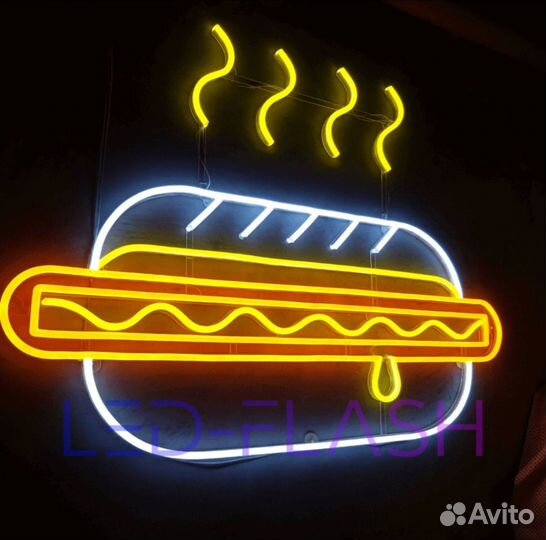 Неоновая вывеска для бизнеса. Бесплатный дизайн