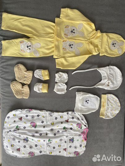 Пакет вещей на девочку с рождения до 4 мес