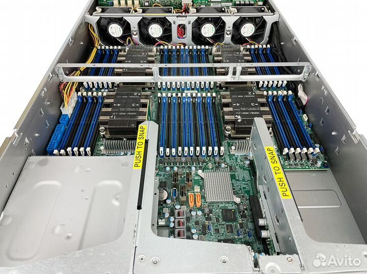 Сервер Supermicro 2049U-TR4 4xCPU 2* 2xGold 6136 64Gb