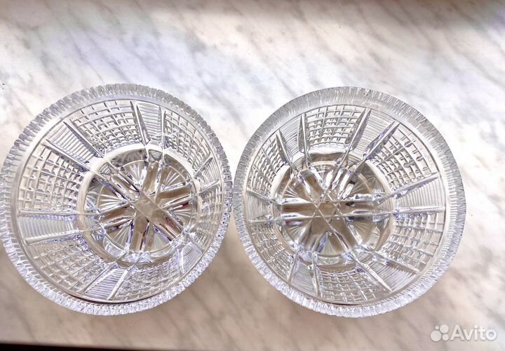 Ваза для фруктов хрусталь