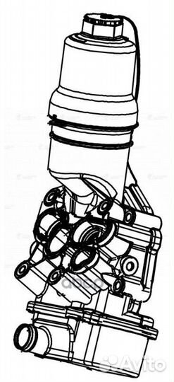 Корпус маслоохладителя VW golf V (04) /passat (B6)