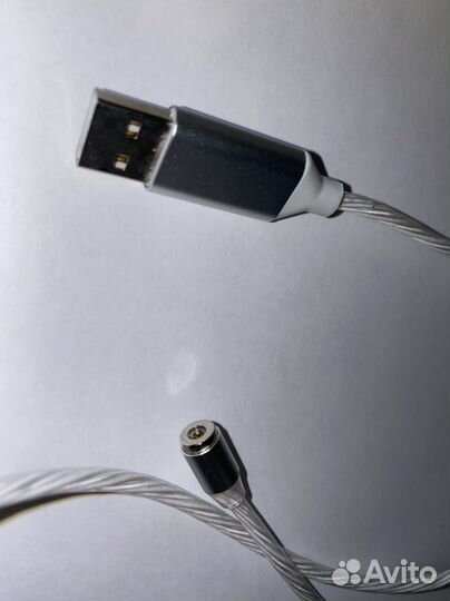 Кабель USB 360 LED(магнитный 360 градусов)