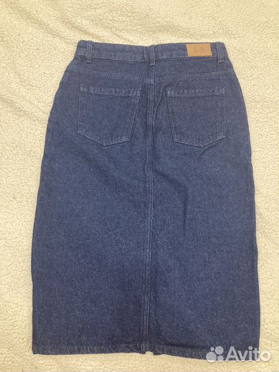 Юбка джинсовая 44 миди