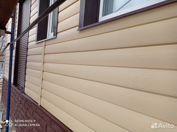 Фасадные работы Сайдинг монтаж утепление фасада