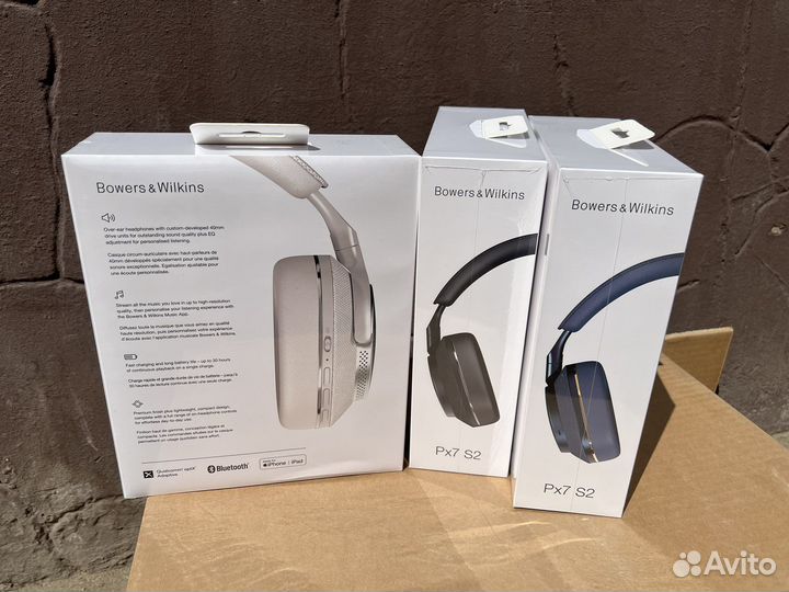 Bowers & Wilkins PX7 S2 Silver/Black/Blue Наушники