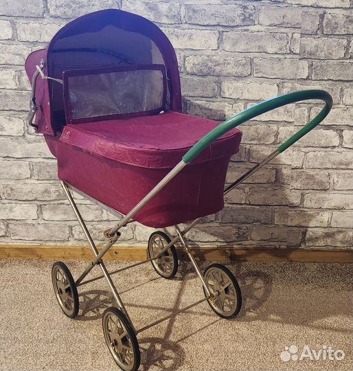 Коляска для кукол СССР + белье и пупс