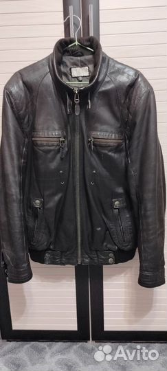 Кожаная куртка мужская 50 52