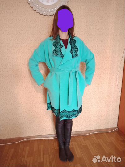 Пальто женское 50 размер(лёгкий кашемир)