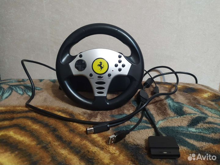 Игровой руль с педалями