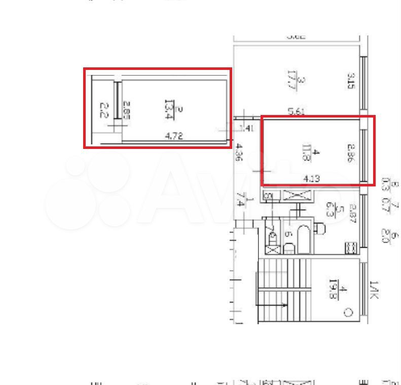 Комната 25,2 м² в 3-к., 3/9 эт.