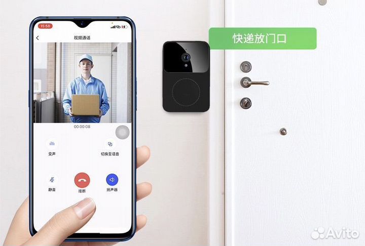 Дверной видеозвонок с камерой X9