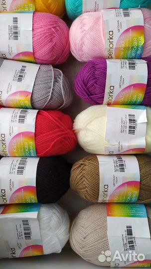 Пряжа Пехорка Детская новинка, акрил 100