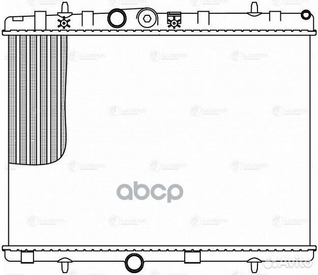 Радиатор охл. для а/м Peugeot 207 06/301
